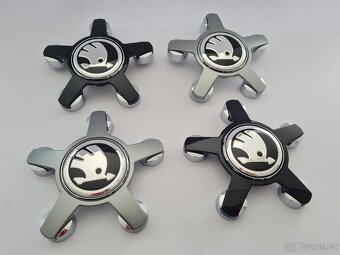 Stredové krytky - pukličky kolies ŠKODA / VRS - 6