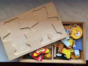 Dŕevěné puzzle šatní skŕíň - 6