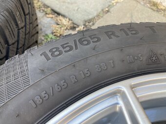 Alu kola ŠKODA FABIA 4 15" 5x100 zimní CONTINENTAL 185/65R1 - 6