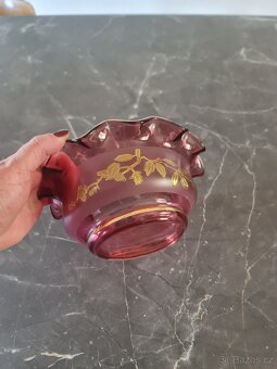 Krásná mísa z růžového skla - 6