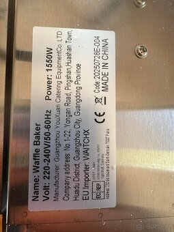 Profesionální waffle baker / vaflovač (50) - 6