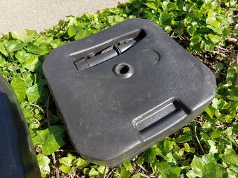 3x stojan na slunečník umělý ratan PVC - 6