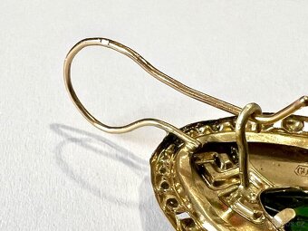 Zlaté náušnice,12,20g,zlato 585/1000 (14 kt) - 6