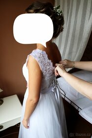 Krásné svatební šaty vel. XS-M + svatební doplňky zdarma - 6