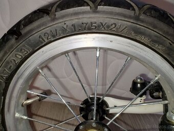 Yedoo Odrážedlo TooToo white black 12" kola - 6