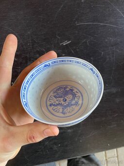 Tradiční čínská porcelánová miska s motivem draka - 6
