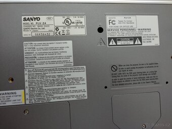 LCD projektor Sanyo PLV Z4 - 6