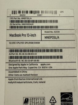 Apple MacBook Pro 13" M2 8GB 256GB SK 2022 Stříbrný - 6