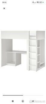 Vysoká postel Ikea Smastad - 6