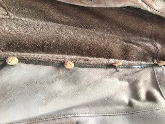 Prodám elegantní dlouhý kožich dubeňák v. 44, originál - 6