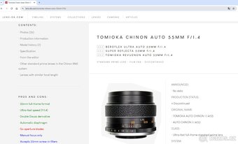 TOMIOKA Auto Beroflex-Ultra 55mm f/1.4 - (M42) - 6