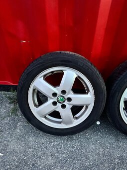 Alu kola Škoda 15 s letními pneu - 6