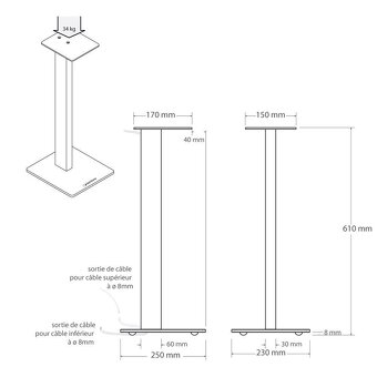 NorStone ESSE Stand - Červené - 6