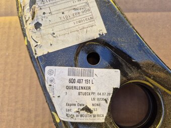přední spodní rameno Škoda Fabia I, II, Roomster 6Q0407151L - 6