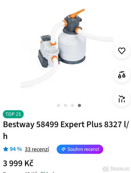 Písková filtrace bestway 58499 - 6