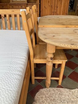Masivní stůl s lavici a židlemi na chalupu nebo pod pergolu - 6