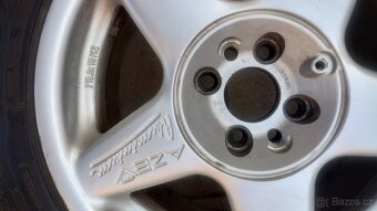 Prodám sadu kol AZEV 7,5Jx15, 4x98, pneu 195/55/15 - 6