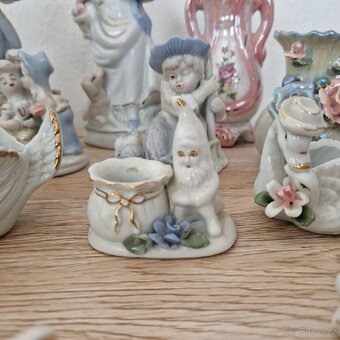 Porcelánové sošky a vázičky mix - 6