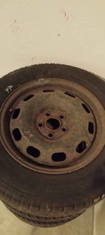 4ks zimní pneu (5-7mm) + plechy R15 5x100 195/65 R15 91T - 6