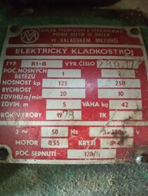Kladkostroj na 380 V - 6