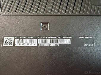 HERNI NOTEBOOK MSI Raider GE78HX 13VG - 6