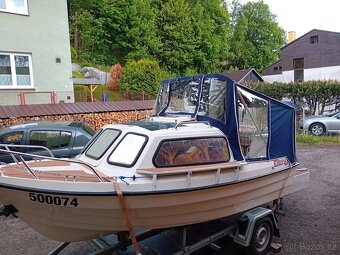 Kajutovy člun 430+Mercury big foot 30efi4T+přívěs - 6