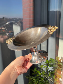 Kovový, alpakový retro nástolec V 12 cm - 6