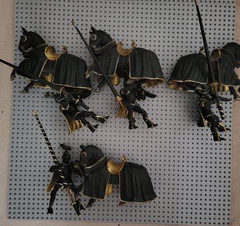 schleich rytíři pěšák a na koni drak katapul atd - 6
