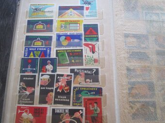 staré album -nálepky od sirek - 6