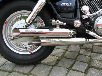 Yamaha Virago Nové Nerezové Laděné Výfuky Thundering Eagle - 6