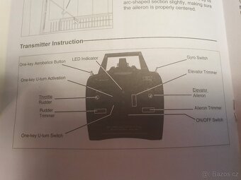 Nový RC model Letadla 6 GYRO, 4 kanály letadlo - 6