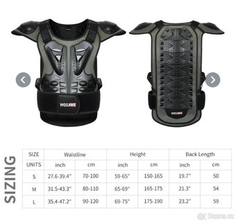 Ochranná vesta - MX MTB MOTO SKY SNB - 6