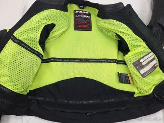 FLM Greyhound Neon pánska kožená moto kombinéza L 52 - 6