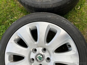 Alu kola 5x112/R17 /originál Škoda Superb - 6