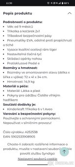 Kinderkraft Aston tříkolka - 6
