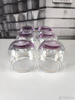 Sada 6-ti ks starožitných skleniček - 6