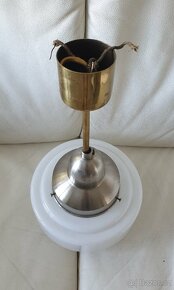 Retro lustr s bílým stínítkem - 6