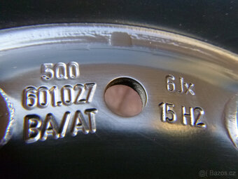 Plechové disky kola originál VW Škoda 5x112 6Jx15 ET43 - 6