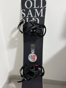 Prodám odlehčený snowboard FTWO 138cm s moderním vázáním. - 6