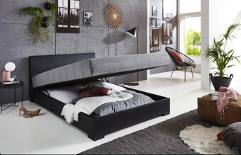 AKCE Postel 140x200 bílá / černá VÍCE KS NOVÝ - 6