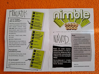 Hra NIMBLE - stolní společenská - téměř nehráno - 6