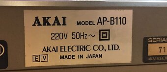 GRAMOFON AKAI AP-B 110C (1982) - 6