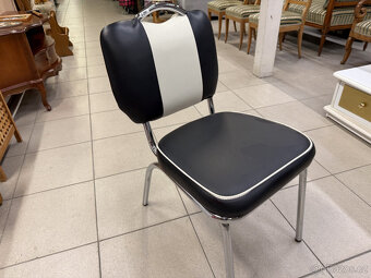 10 kusů chromovaných ,,Amerických" židlí - 6