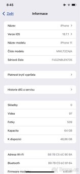 iPhone 11 64 GB black 94% baterie - 6