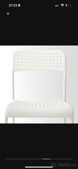 Stul a 4 zidle, bílá/bílá, 125x75 cm - 6