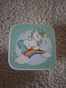 Svačinový  box Jednorožci-4 kusy - 6