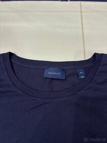 Nové pánské tričko GANT | XL | tmavě modré | Regular Fit - 6