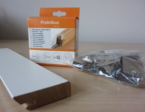 Soklové podlahové lišty 4 m a úchytky clip G (35 ks) - 6