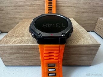 Amazfit T-Rex 3 černé (jako nové) (oranžový a černý řemínek) - 6
