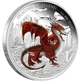 investiční střibrnné mince - Dragons of Legend - 6